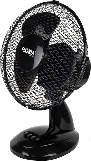 Zilan Επιτραπέζιος Ανεμιστήρας 30W Διαμέτρου 30.4cm Μαύρος
