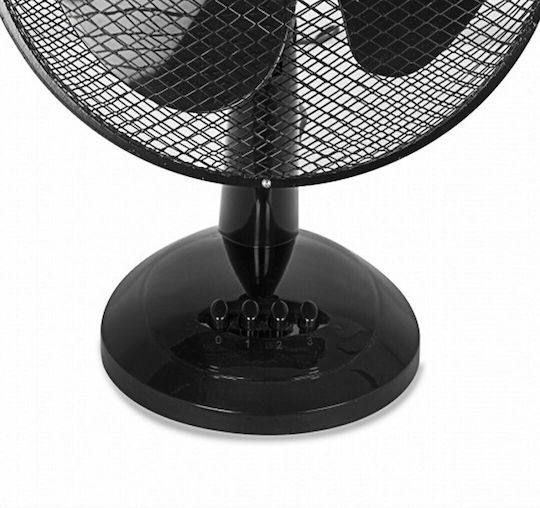 Zilan Επιτραπέζιος Ανεμιστήρας 30W Διαμέτρου 30.4cm Μαύρος