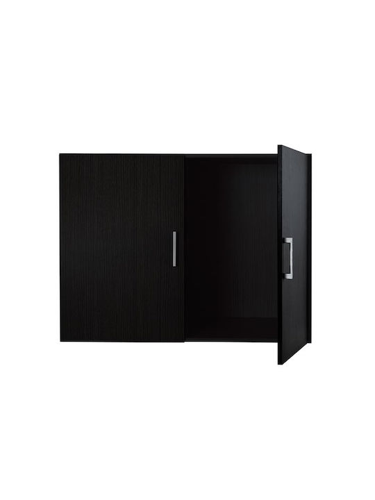 HomeMarkt Jaslyn Rectangular Loft dulap Placă din Lemn Agregat în culoarea Negru 80x42cm HM350.01 1buc