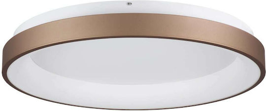 GloboStar Salem Ceiling Mount Light 60cm Brown with Integrated LED and Remote Control