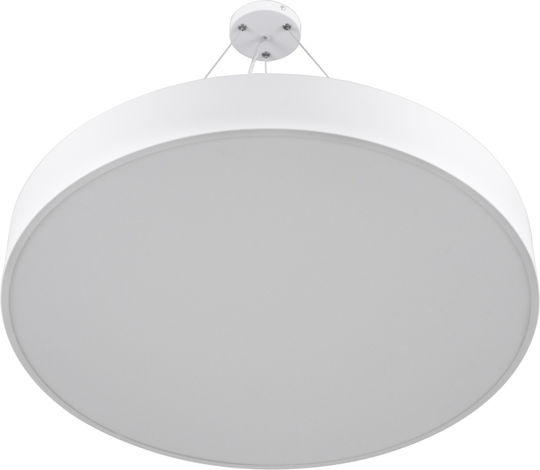 GloboStar Burton Ceiling Mount Light 60cm White with Integrated LED and Remote Control