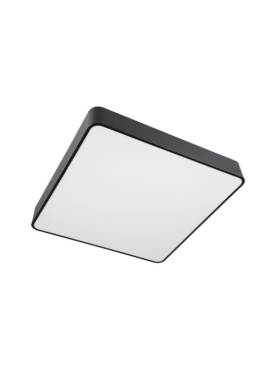 GloboStar Kamala Deckenleuchte 60cm Schwarz mit Integrierter LED und Fernbedienung