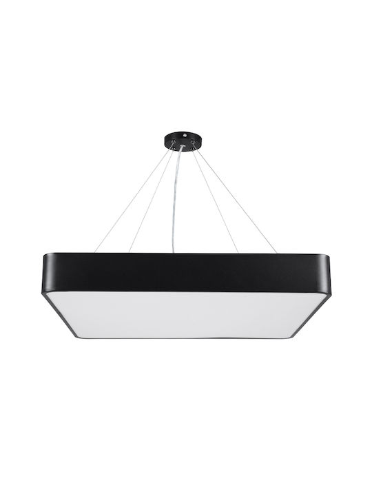 GloboStar Kamala Deckenleuchte 60cm Schwarz mit Integrierter LED und Fernbedienung