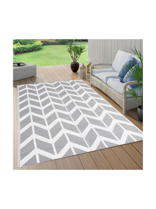 vidaXL Rug Outdoor Rectangular Grey