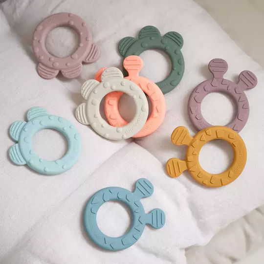 Done by Deer Teething Ring made of Silicone for 6 m+ Mustard/Green 2pcs