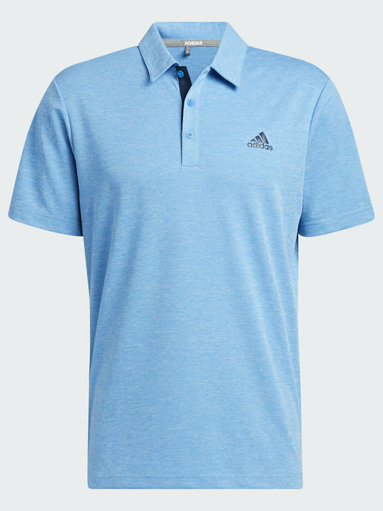 Drive Heather Rush Polo Bluza Sport Cu Mânecă Scurtă Albastru Rush Melange
