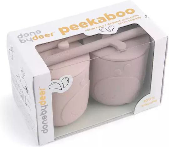 Done by Deer Baby Cups Wally made of Silicone Pink 2pcs 120ml for 6m+m+