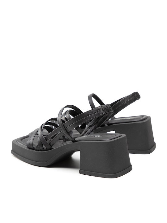 Hennie Leder Sandalen Schwarz