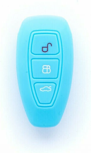 Θήκη Κλειδιού Car Safety από Silikon με 3 Κουμπιά για Auto σε Blau Χρώμα