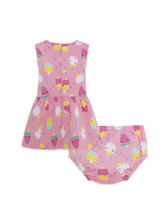 Tuc Tuc Kids Dress Set with Accessories Sleeveless Pink