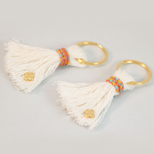 Celfie & CO Christening Charm Keychain Leros Beige 50pcs