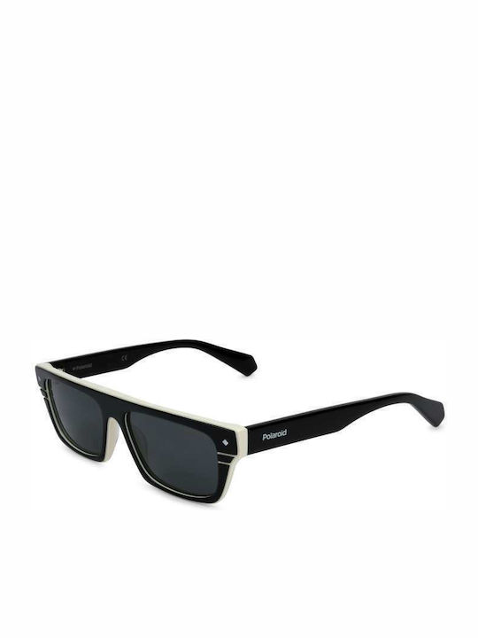 Polaroid Men's Sunglasses with Black Plastic Frame and Black Polarized Lens PLD6085/S/X 9HTM9