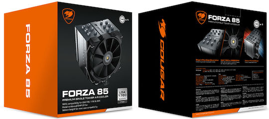 Cougar Forza 85 Ψύκτρα Επεξεργαστή για Socket AM4/AM5/1200/115x/1700