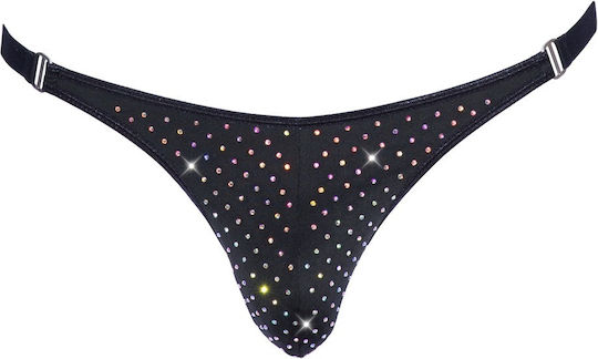 Svenjoyment Underwear Rhinestone String Black