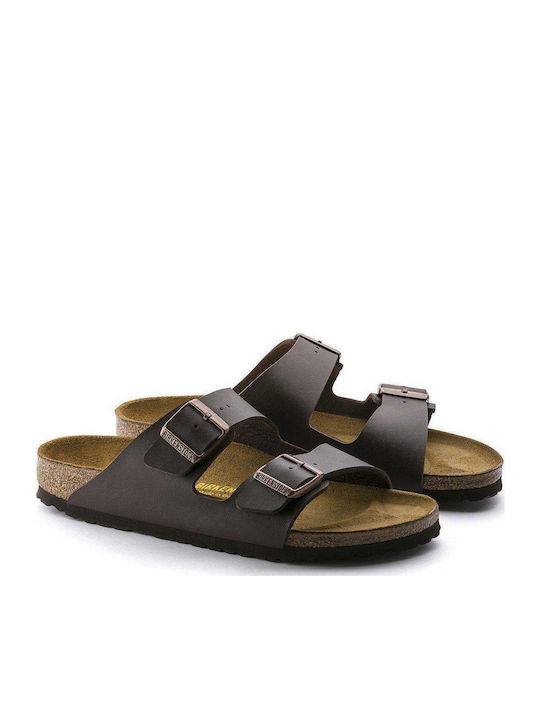 Arizona Birko-Flor Ανδρικά Σανδάλια Dark Brown Regular Fit