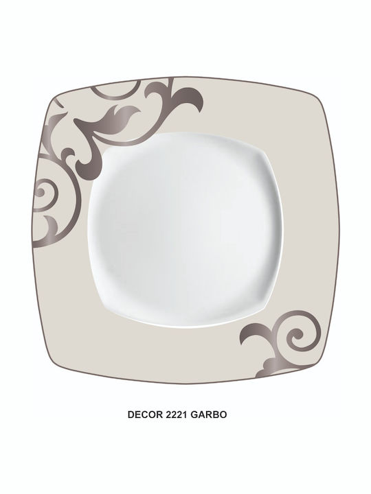 Cryspo Trio Garbo Porcelain Dinnerware Set Beige 20pcs