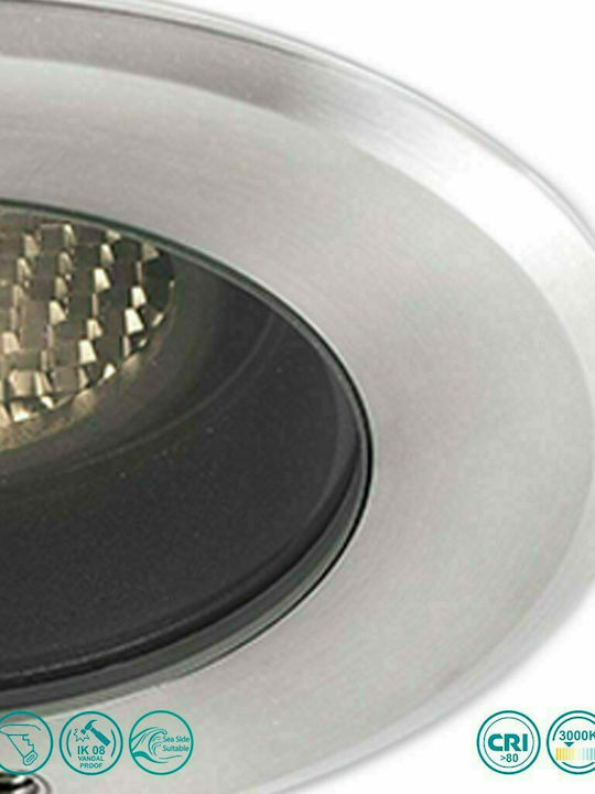 Faro Barcelona Geiser Επιτοίχιο Εξωτερικό Σποτ LED IP67 7W 13x12εκ.