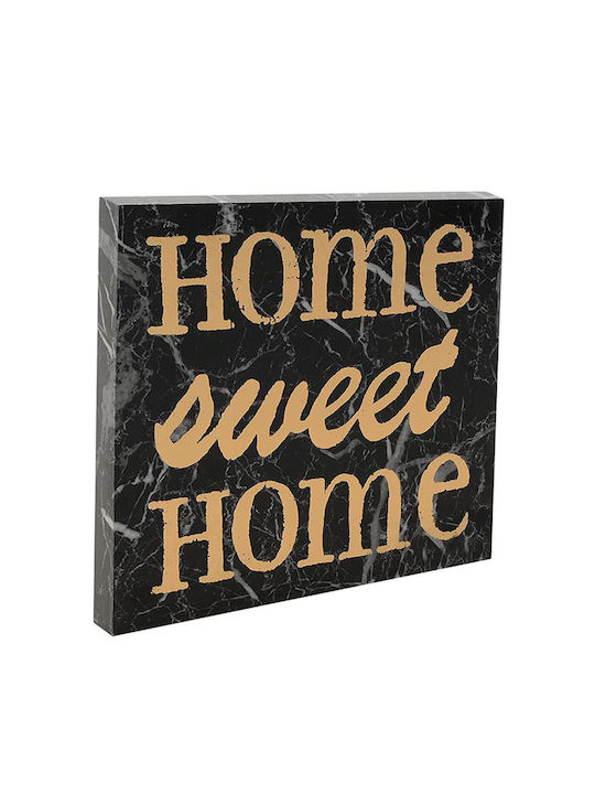 Inart Wooden Wall Sign 30x3x30cm