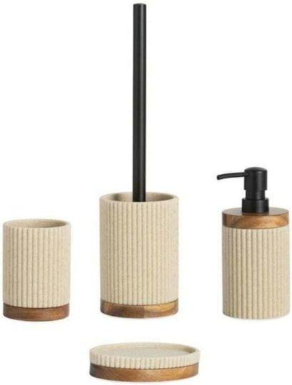 Andrea House Ceramic Toilet Brush Beige