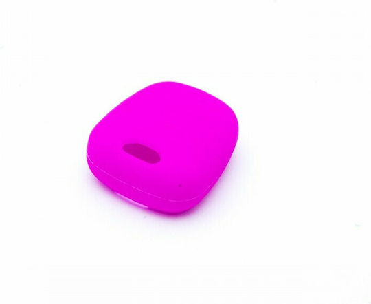 Silicone Car Key Cover Case Car Safety with 2 Buttons for Citroen / Peugeot / Toyota Pink