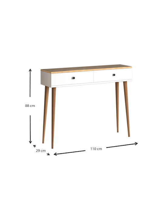 Alis Konsole Pine / White L110xB29xH88cm