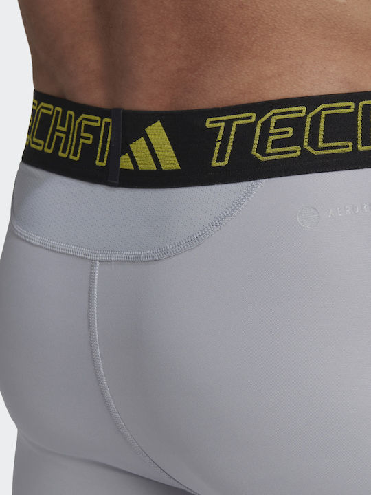 adidas Techfit Training Мъжки Спортни Клинове Компресия Дълга Сребрист