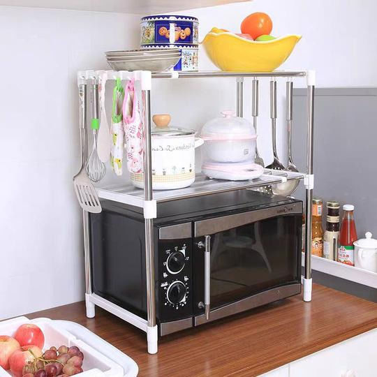 Factory Metallische Basis für Mikrowelle 85x25x60cm Silber