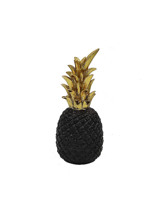 Karvounis Decorative Pineapple Black K 22252 20gblack made of Polyresin 8.5x8.5x20cm 1pcs