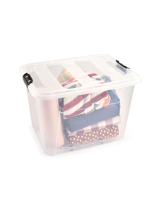 Viosarp Plastic Storage box with Cap Transparent 56.5x43x39cm 1pcs