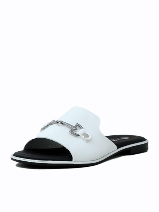 Blondie Women's Flat Sandals in White Color