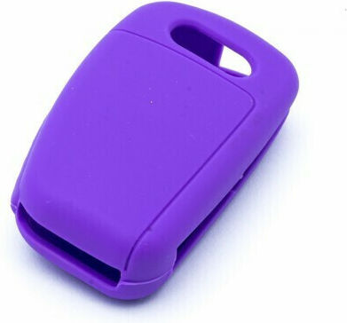 Husă Cheie Auto Car Safety Din Silicon Cu 3 Butoane Pentru Audi În Culoare Violet