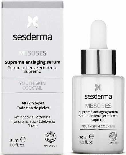 Sesderma Mesoses Serum Hidratant și Anti-Îmbătrânire pentru Față cu Acid Hialuronic pentru Tonifiere 30ml
