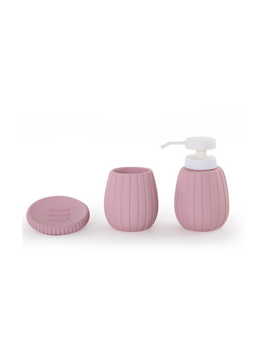 Nef-Nef Smoothy Acrylic Cup Holder Countertop Pink Pink