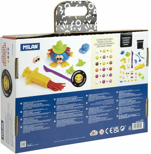Milan Plasticină - Joc Happy Faces Pentru 3+ Ani 4 Buc