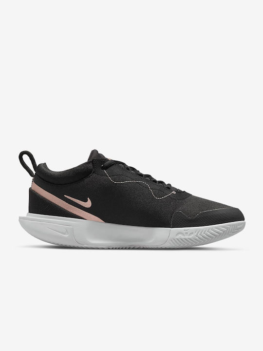 Nike Zoom Pro Женски Тенис обувки Глинени игрища Черно / Mtlc Червено Бронз / Бяло