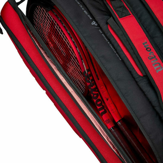 Wilson Super Tour Clash V2 15 Racket Tennis Bag Red