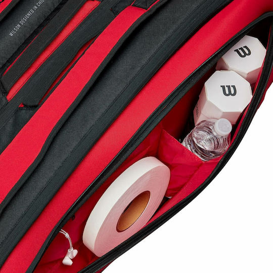 Wilson Super Tour Clash V2 15 Racket Tennis Bag Red