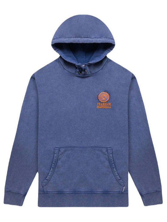 Herren Sweatshirt Jacke mit Kapuze und Taschen Blau