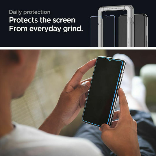 Spigen AlignMaster Full Face Tempered Glass Μαύρο (Galaxy M53 5G)