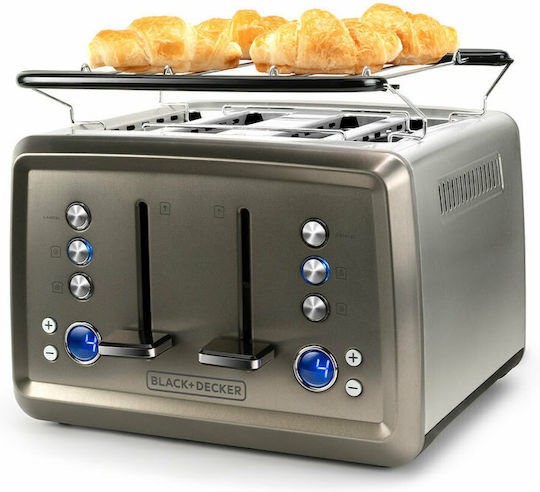 Black & Decker BXTO1960E ES9600120B Тостер 4 слота 1960W Черен