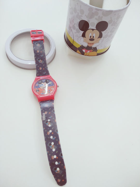 A Silver Rose Παιδικό Αναλογικό Ρολόι Mickey Mouse Μπλε