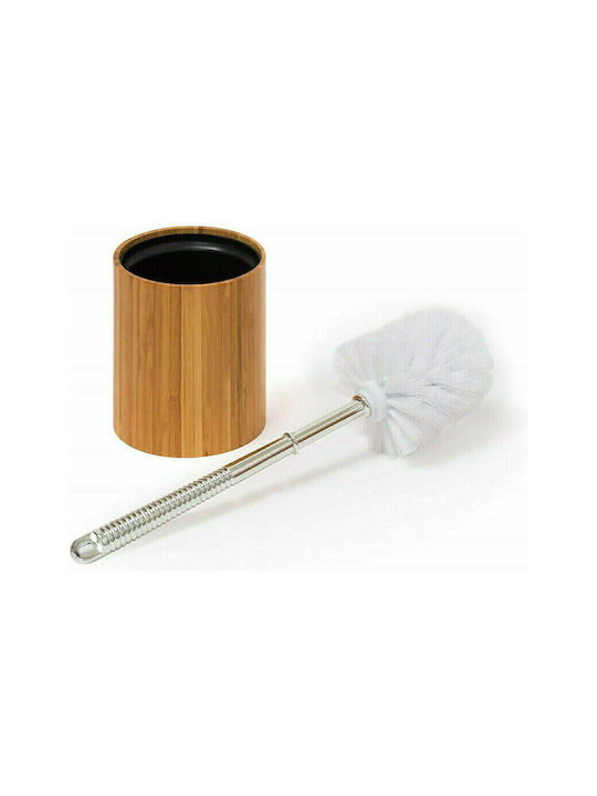 Relaxdays Plastic Toilet Brush Brown