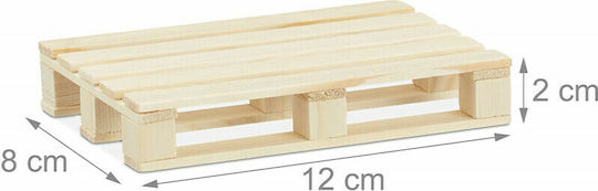 Relaxdays Σουβέρ Ξύλινο Μπεζ 12x12cm 6τμχ Relaxdays Σουβέρ Ξύλινο Μπεζ 12x12cm 6τμχ