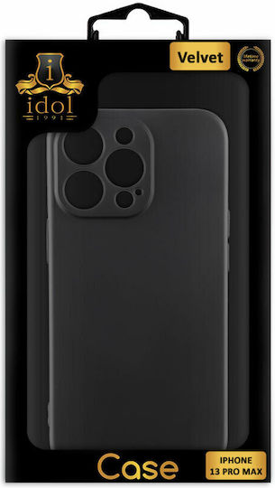Idol 1991 Velvet Back Cover Σιλικόνης Μαύρο (iPhone 13 Pro Max)
