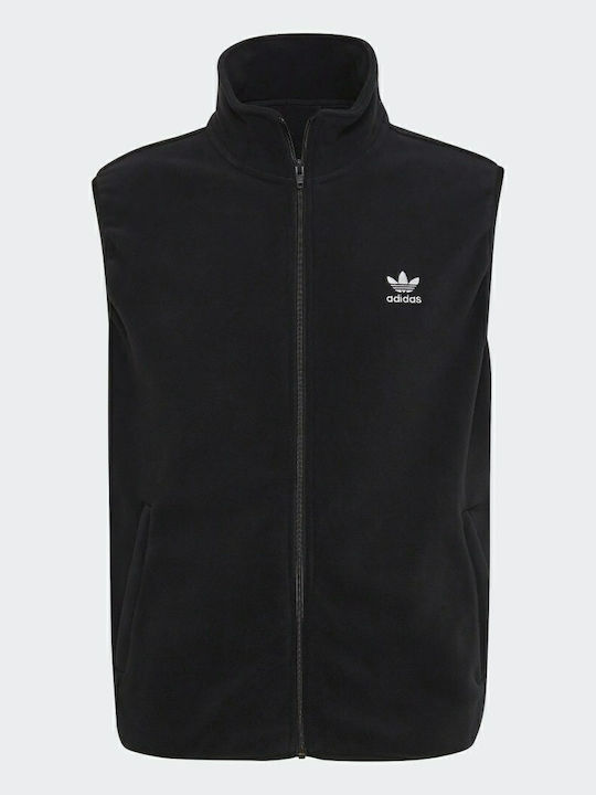 Adicolor 3-Stripes Cardigan Fleece pentru Bărbați Neagră