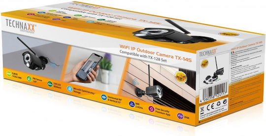 Technaxx TX-145 IP Cameră de Supraveghere Wi-Fi Full HD 1080p Rezistentă la apă cu Comunicare Bidirecțională