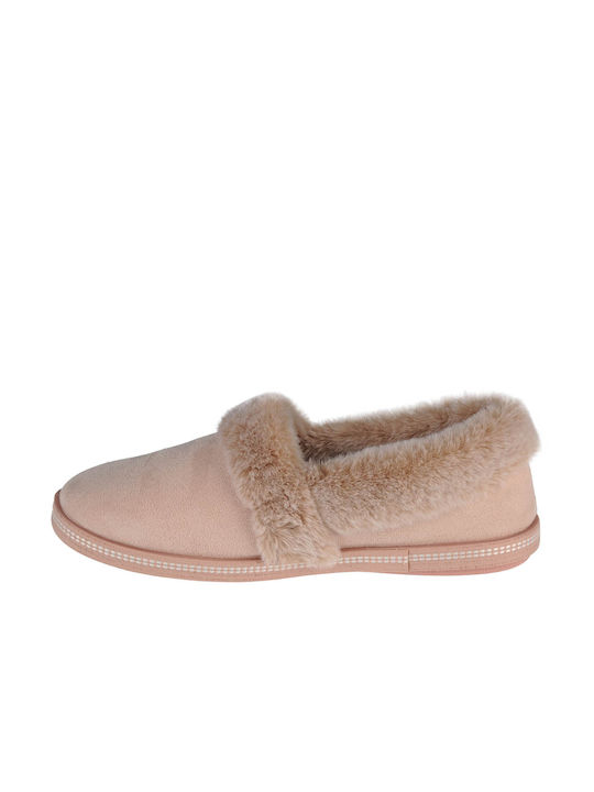 Skechers Cozy Campfire-Team Toasty Geschlossene Damen Hausschuhe in Beige Farbe