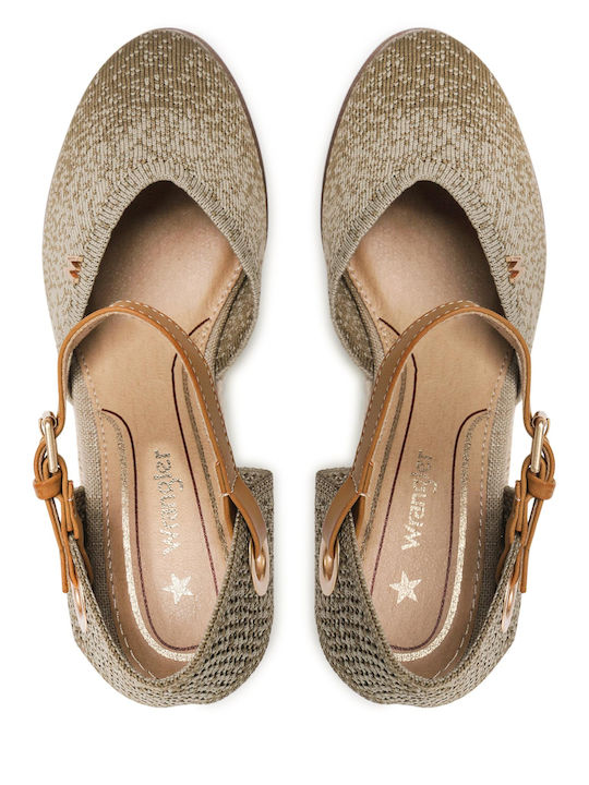 Isla Knit Damenplattformen im Espadrilles-Stil Sand
