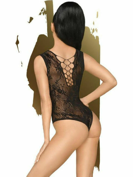 Penthouse Devil's Advocate Teddy Sexy Κορμάκι με Δαντέλα Black