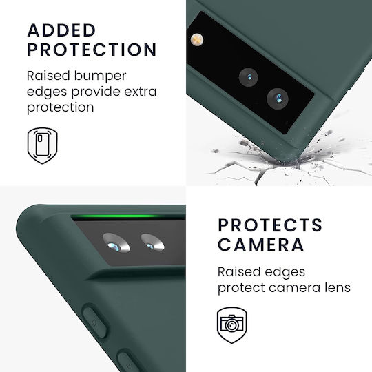 KWmobile Back Cover Σιλικόνης 1.3mm Blue Green (Google Pixel 6)